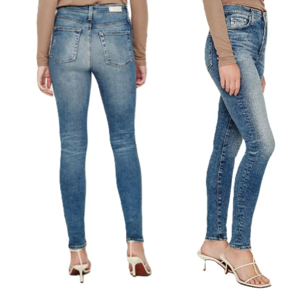 NWT Mila Super High-Rise Skinny Jeans Size 23, Ag Adriano Goldschmied - Picture 2 of 7